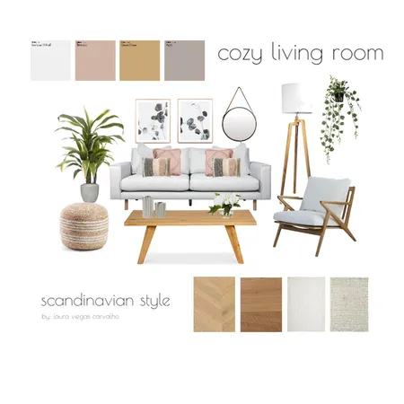 Scandinavian Living Room Interior Design Mood Board by Laura Viegas on Style Sourcebook