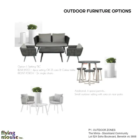 The Minta - P1.Outdoor Furniture options Interior Design Mood Board by Flyingmouse inc on Style Sourcebook