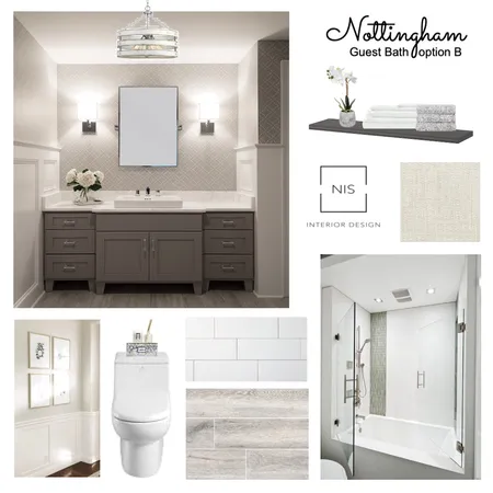 Nottingham Guest Bathroom (option B) Interior Design Mood Board by Nis Interiors on Style Sourcebook