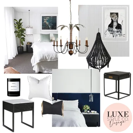 Eclectic Boho Main Bedroom Interior Design Mood Board by Luxe Style Co. on Style Sourcebook