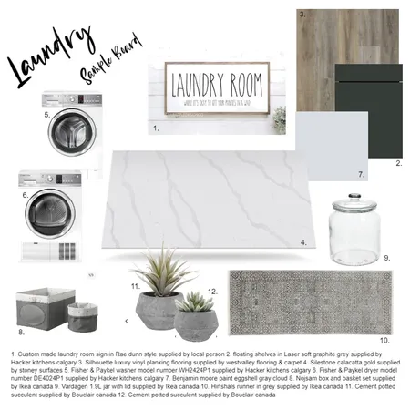 Laundry Sample Board Interior Design Mood Board by jojo84 on Style Sourcebook