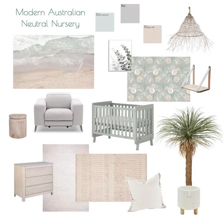 Modern Australian Neutral Nursery Interior Design Mood Board by bymarlel on Style Sourcebook
