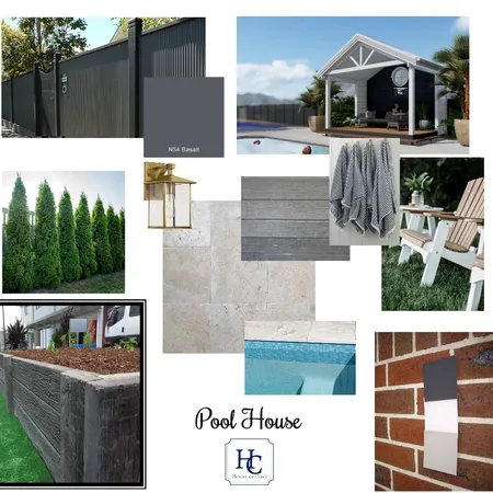 Pool House Interior Design Mood Board by House of Cove on Style Sourcebook