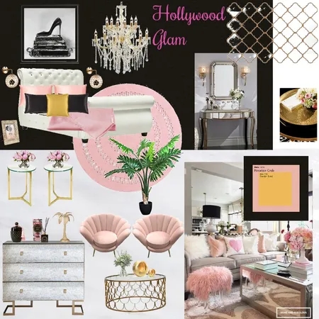 Hollywood Glam with shoe art Interior Design Mood Board by Giang Nguyen on Style Sourcebook