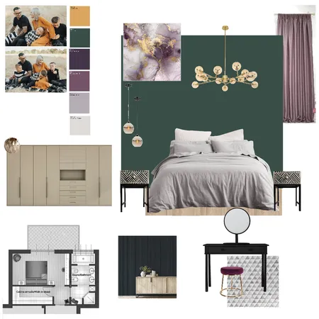 Спальня и живопись Interior Design Mood Board by Anna Bulatskaya on Style Sourcebook