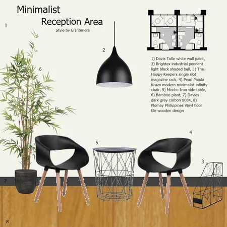 Minimalist Reception Area Interior Design Mood Board by Gia123 on Style Sourcebook