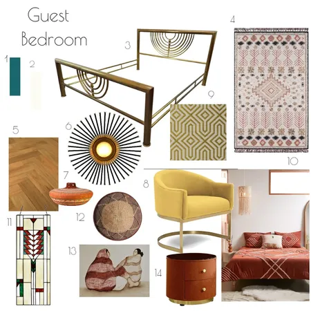 Guest Bedroom Interior Design Mood Board by Matinals on Style Sourcebook