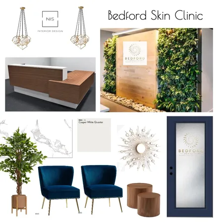 Bedford Skin Clinic -Reception (option B) Interior Design Mood Board by Nis Interiors on Style Sourcebook