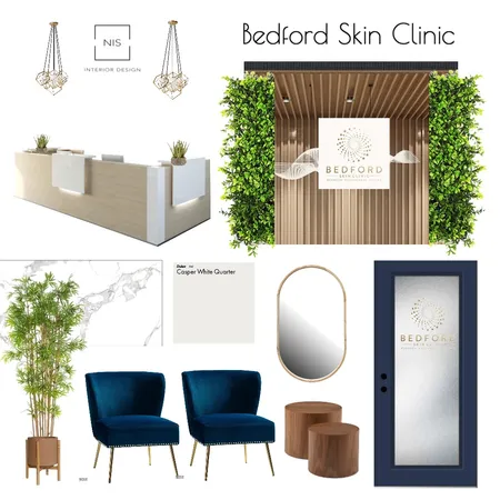 Bedford Skin Clinic -Reception (option B) Interior Design Mood Board by Nis Interiors on Style Sourcebook