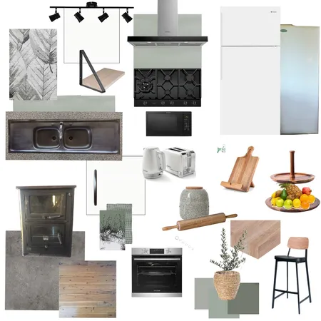 Modern Rustic Kitchen Interior Design Mood Board by CY_art&design on Style Sourcebook