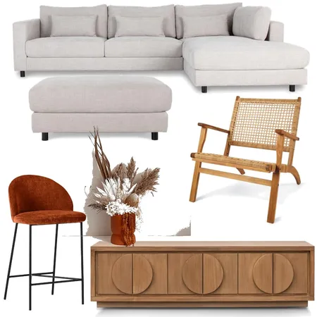 Rust Lounge Interior Design Mood Board by KOKO & SAGE on Style Sourcebook