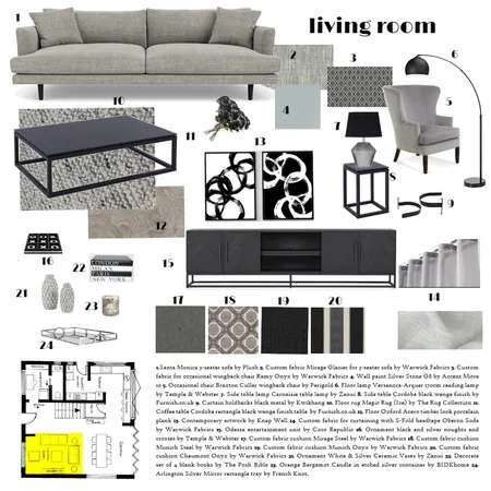 ACHROMATIC SCHEME Interior Design Mood Board by kathleen.jenkinson on Style Sourcebook