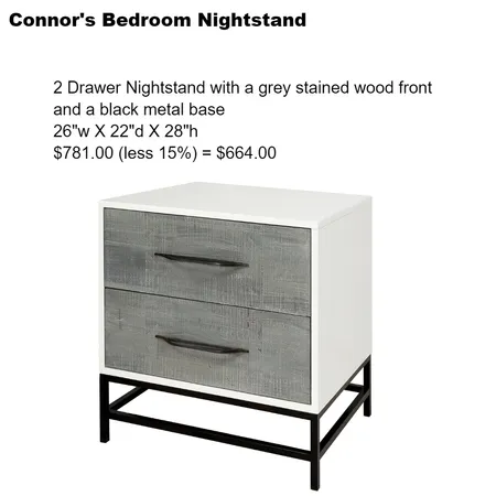connors bedroom nightstand Interior Design Mood Board by Intelligent Designs on Style Sourcebook