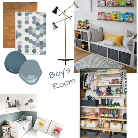 Boy's Room Interior Design Mood Board by SashaVintonPE on Style Sourcebook