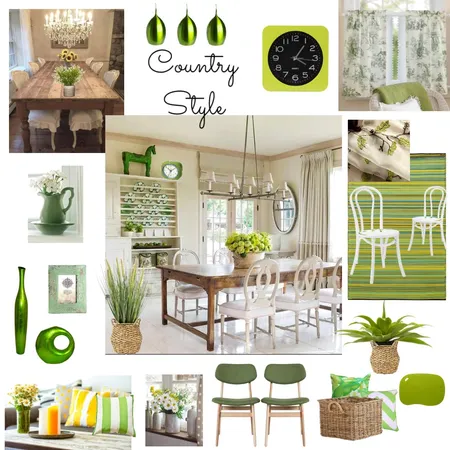 Country style with green theme Interior Design Mood Board by Giang Nguyen on Style Sourcebook