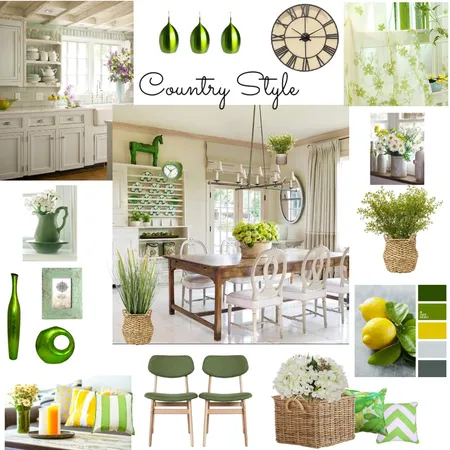 Country style with white cabinette Interior Design Mood Board by Giang Nguyen on Style Sourcebook