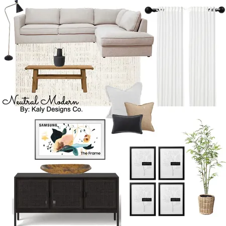Neutral Modern Living room Interior Design Mood Board by Kaly on Style Sourcebook