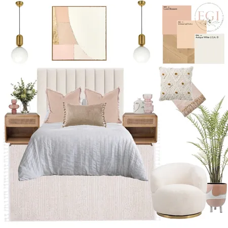 Peach & Pink Interior Design Mood Board by Eliza Grace Interiors on Style Sourcebook