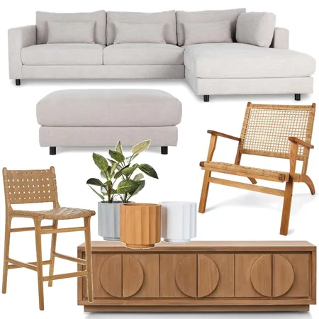 Organic Lounge Interior Design Mood Board by KOKO & SAGE on Style Sourcebook