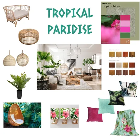 Tropical Paradise Interior Design Mood Board by Kym Warburton on Style Sourcebook