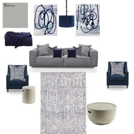 Living Space Interior Design Mood Board by MiriamSawan on Style Sourcebook