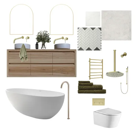 Ensuite Interior Design Mood Board by CLAIRE PIERPOINT on Style Sourcebook