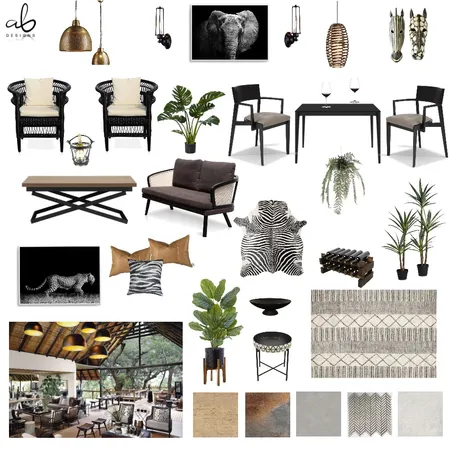 Tribal restaurant Interior Design Mood Board by Blue Marble Interiors on Style Sourcebook