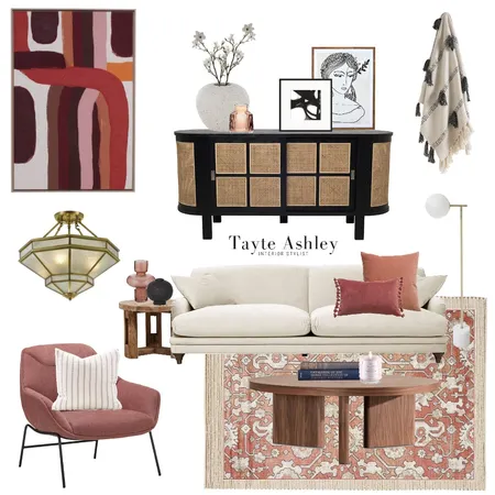 Peach and Pink Interior Design Mood Board by Tayte Ashley on Style Sourcebook