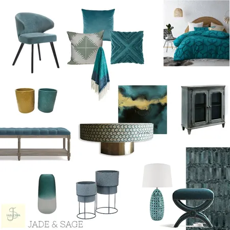 TEAL Interior Design Mood Board by JADE & SAGE on Style Sourcebook