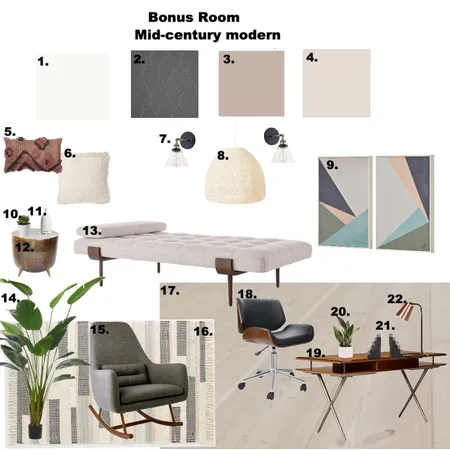 Sample Board-Bonus Room Interior Design Mood Board by GabrielleKozhukh on Style Sourcebook