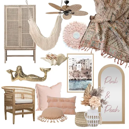 Peachy keen Interior Design Mood Board by Oleander & Finch Interiors on Style Sourcebook