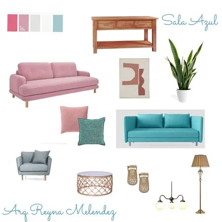Sala Azul Interior Design Mood Board by Isabela Meléndez on Style Sourcebook