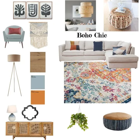 Boho Chic Interior Design Mood Board by Lallement on Style Sourcebook
