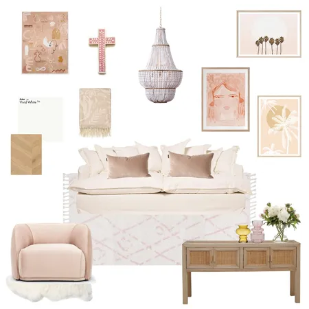 Peach and Pink Interior Design Mood Board by Elizabeth Davis on Style Sourcebook