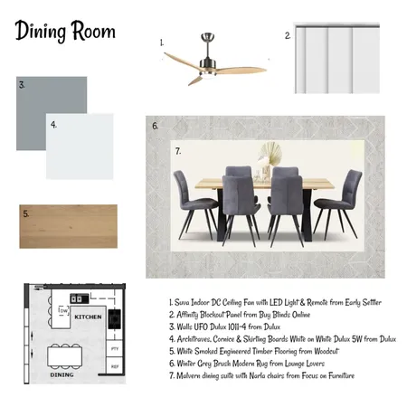 Dining Sample Board Interior Design Mood Board by Chantal on Style Sourcebook