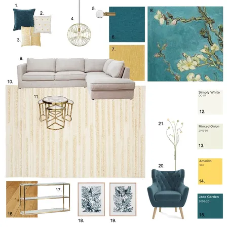 Assignment 9 Living Interior Design Mood Board by Ciara Kelly on Style Sourcebook