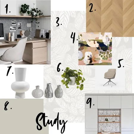 Study Interior Design Mood Board by cassaroo72 on Style Sourcebook