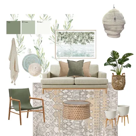 Coastal Greens Interior Design Mood Board by Blissful Abode® on Style Sourcebook