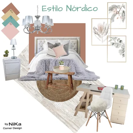 Habitación Nordica 1 Interior Design Mood Board by NiKa Corner Design on Style Sourcebook