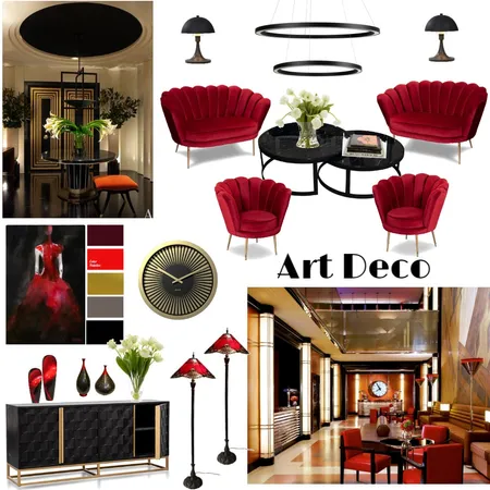 Art Deco  7 try Interior Design Mood Board by Giang Nguyen on Style Sourcebook