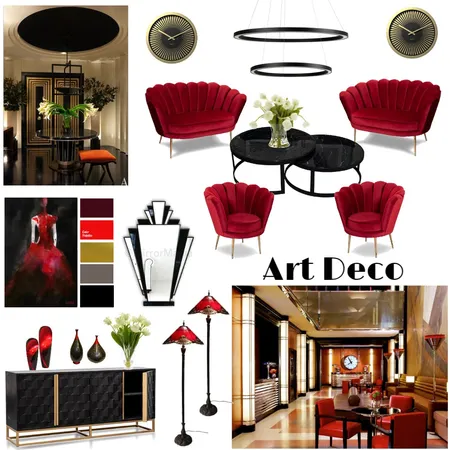 Art Deco  9 try Interior Design Mood Board by Giang Nguyen on Style Sourcebook