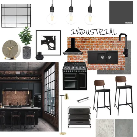 Industrial kitchen Interior Design Mood Board by jazmynoxley on Style Sourcebook