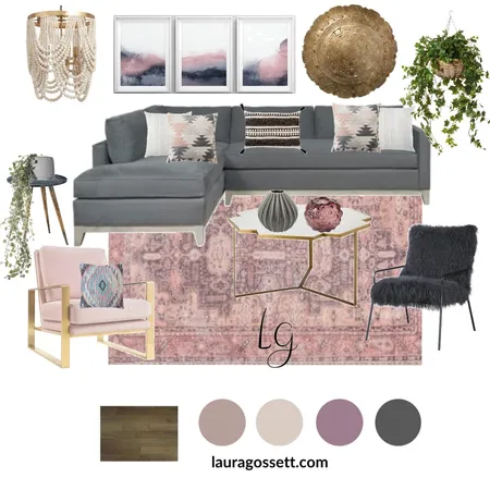 Boho Blush Interior Design Mood Board by Laura G on Style Sourcebook