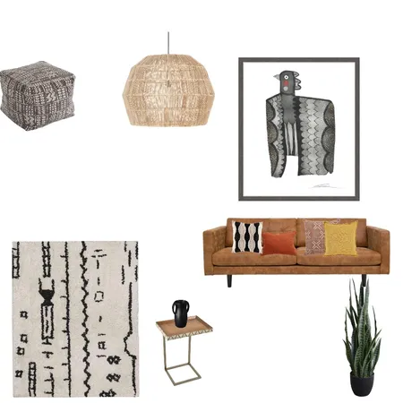 Tribal Living Room Interior Design Mood Board by brookegould on Style Sourcebook