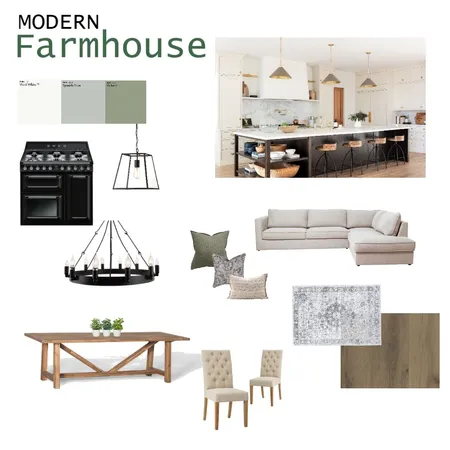 Modern FARMHOUSE Interior Design Mood Board by KM Design on Style Sourcebook