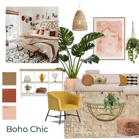 Boho Chic Living Room 5 Interior Design Mood Board by brookegould on Style Sourcebook