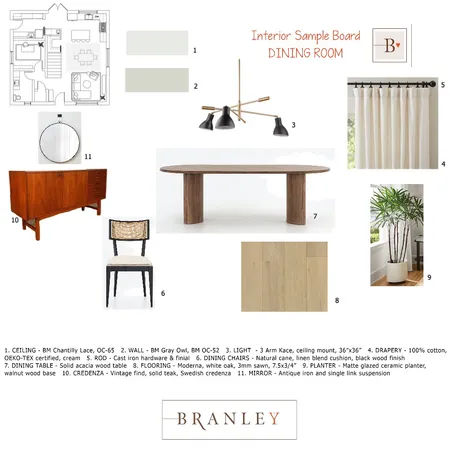 MODULE #9 SAMPLE BOARD - Dining Interior Design Mood Board by Cindy S on Style Sourcebook
