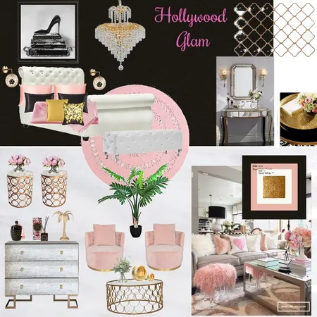 Hollywood Glam 12 trial Interior Design Mood Board by Giang Nguyen on Style Sourcebook