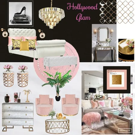 Hollywood Glam 13 trial Interior Design Mood Board by Giang Nguyen on Style Sourcebook