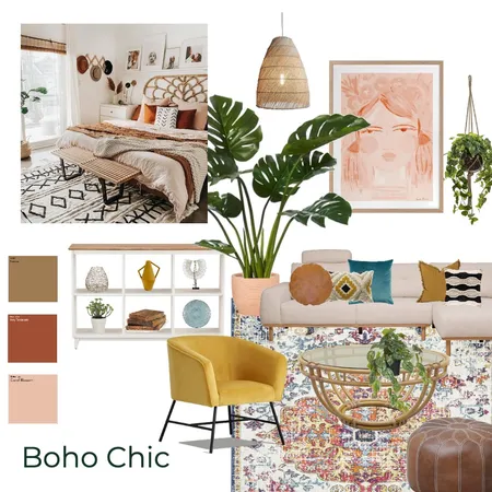 Boho Chic Living Room 7 Interior Design Mood Board by brookegould on Style Sourcebook